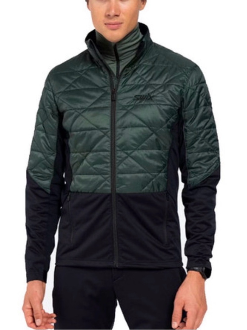 NWT Swix Infinity Hybrid Insulated Recycled Jacket Forest Green Mens Medium